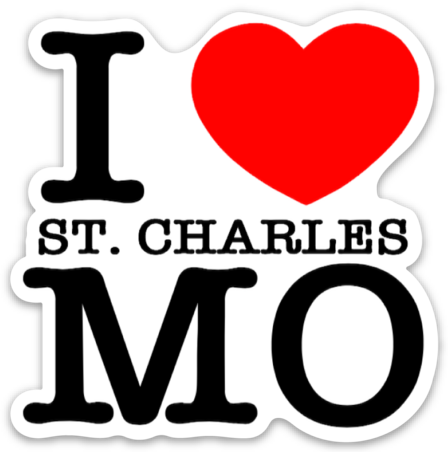 I Heart St. Charles, MO Sticker