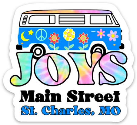 JOYS Main Street Tie Die Bus Sticker