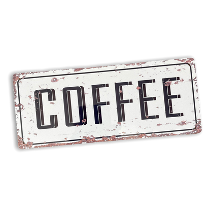 Vintage Metal Sign - Retro Coffee Wall Sign-0