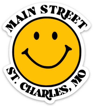 Main Street Smiley Sticker