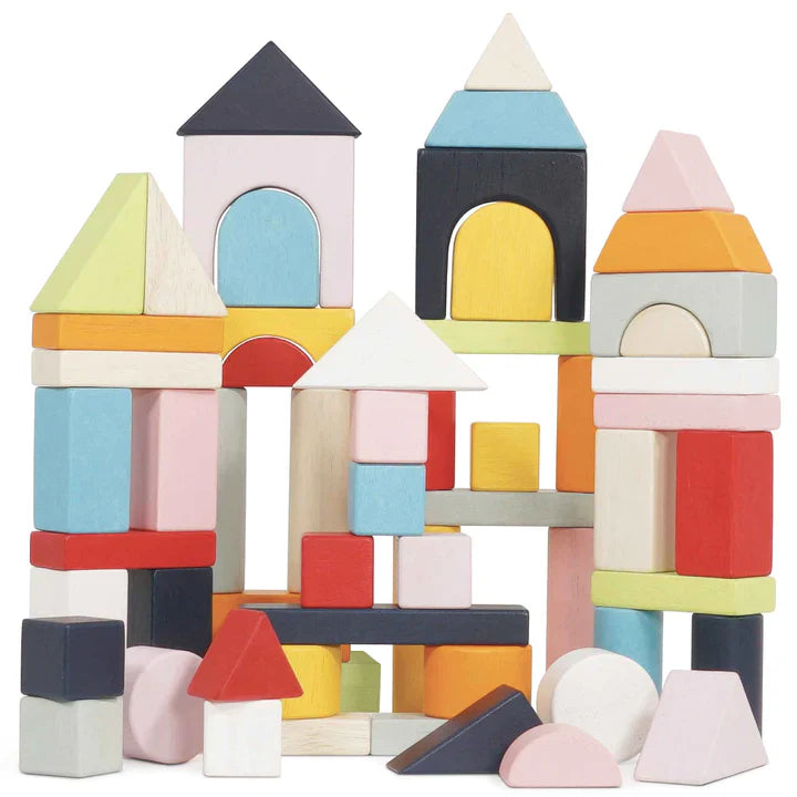 Colourful Building Blocks - 60 Piece Set-0