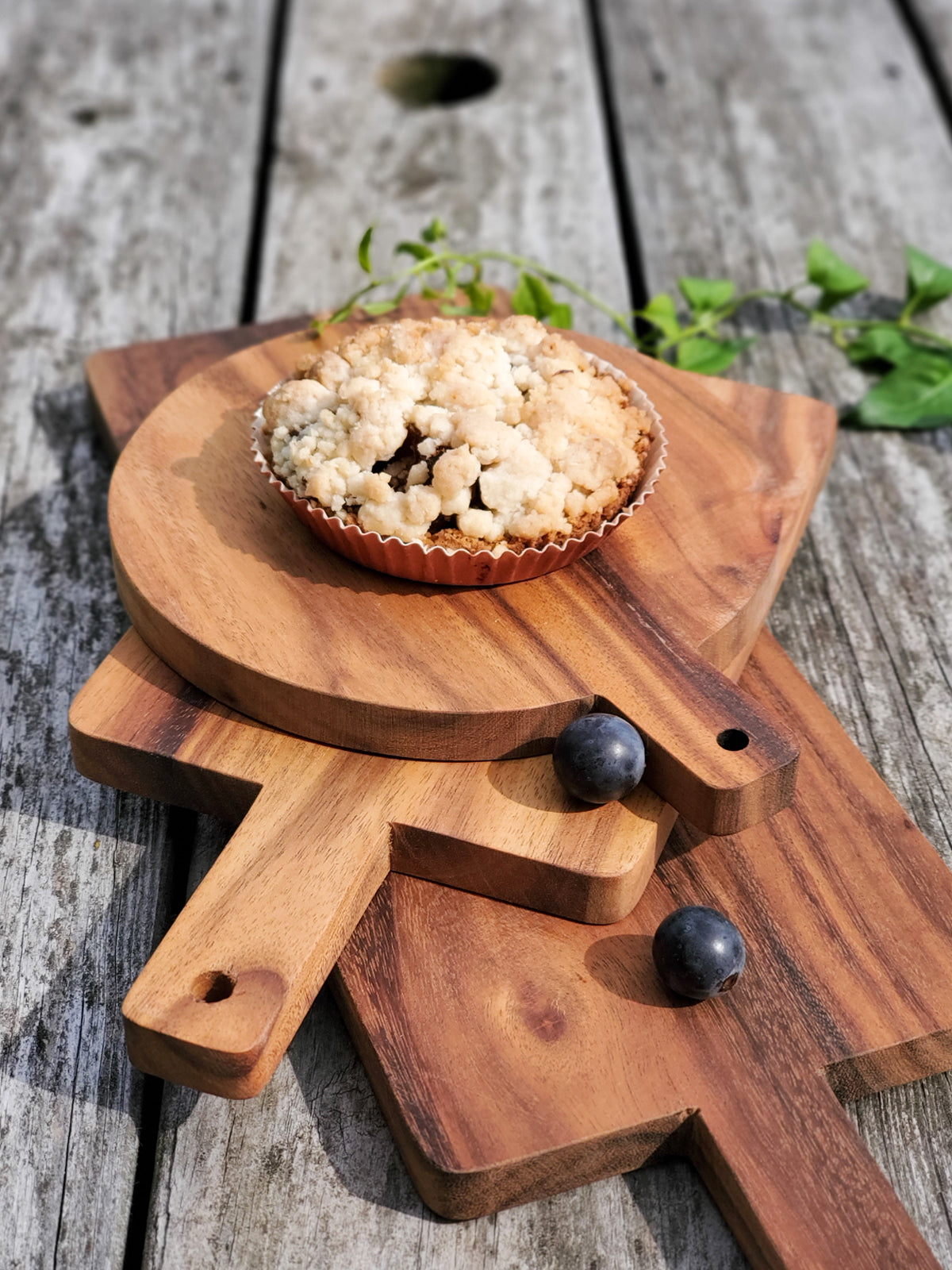 Wooden Round Serving Board - Small-3