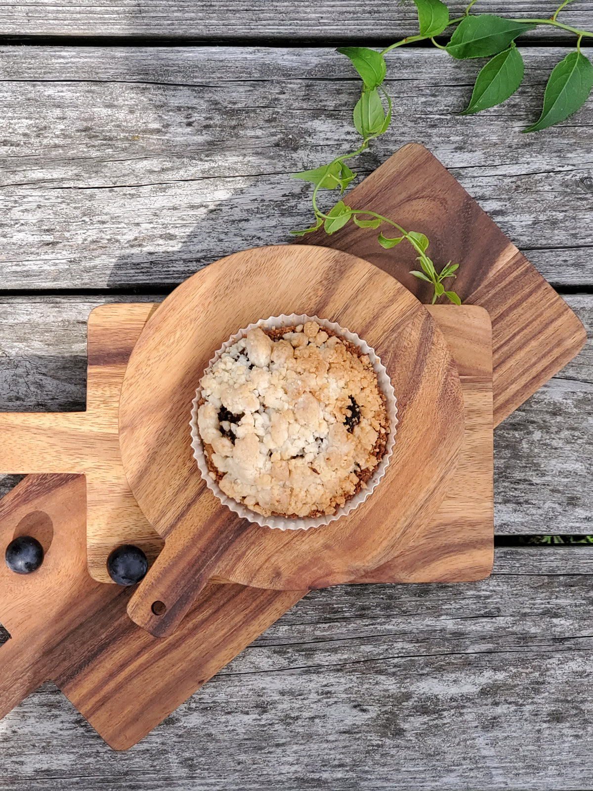 Wooden Round Serving Board - Small-4