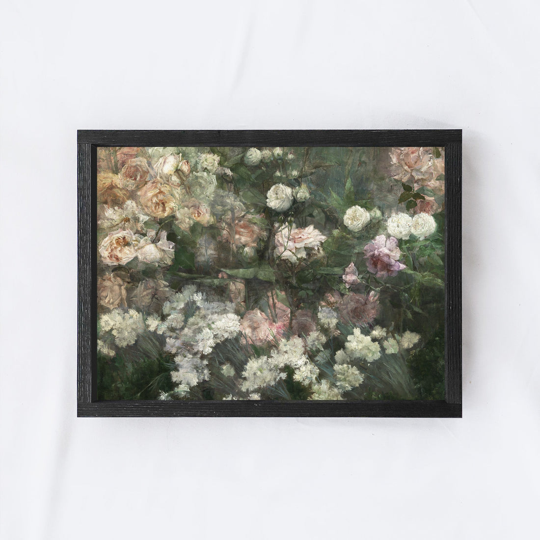 Vintage Floral Garden Painting A46-1