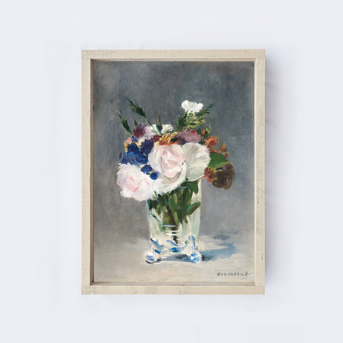 Vintage Flower Vase Painting A38-0