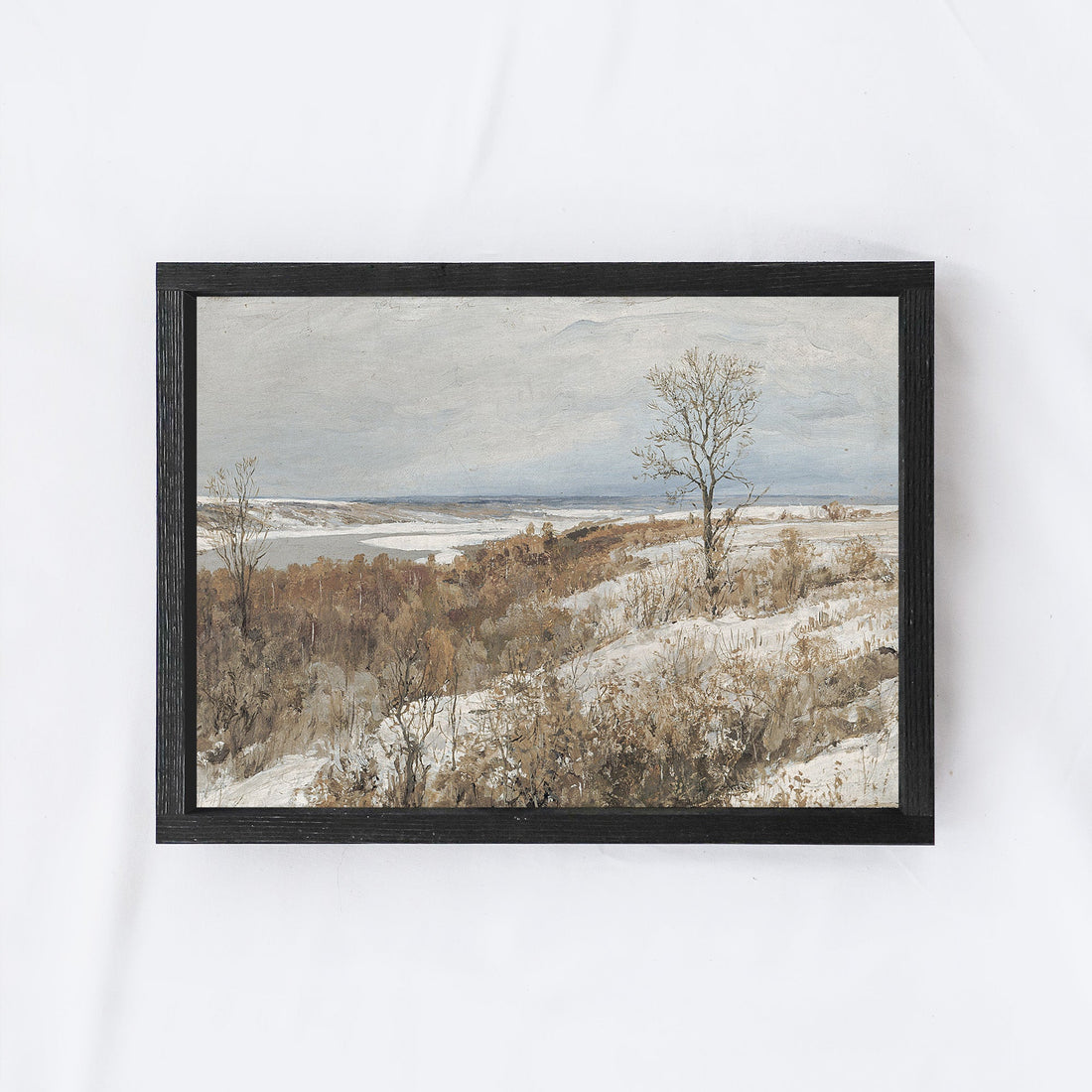 Vintage Winter Scenery Painting A69-1