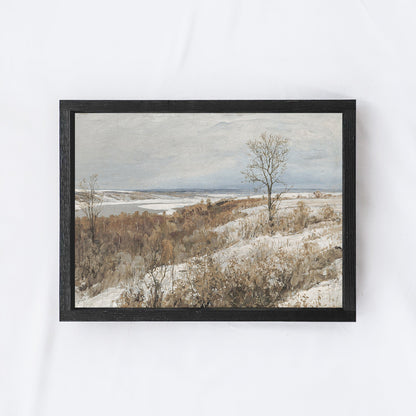 Vintage Winter Scenery Painting A69-1