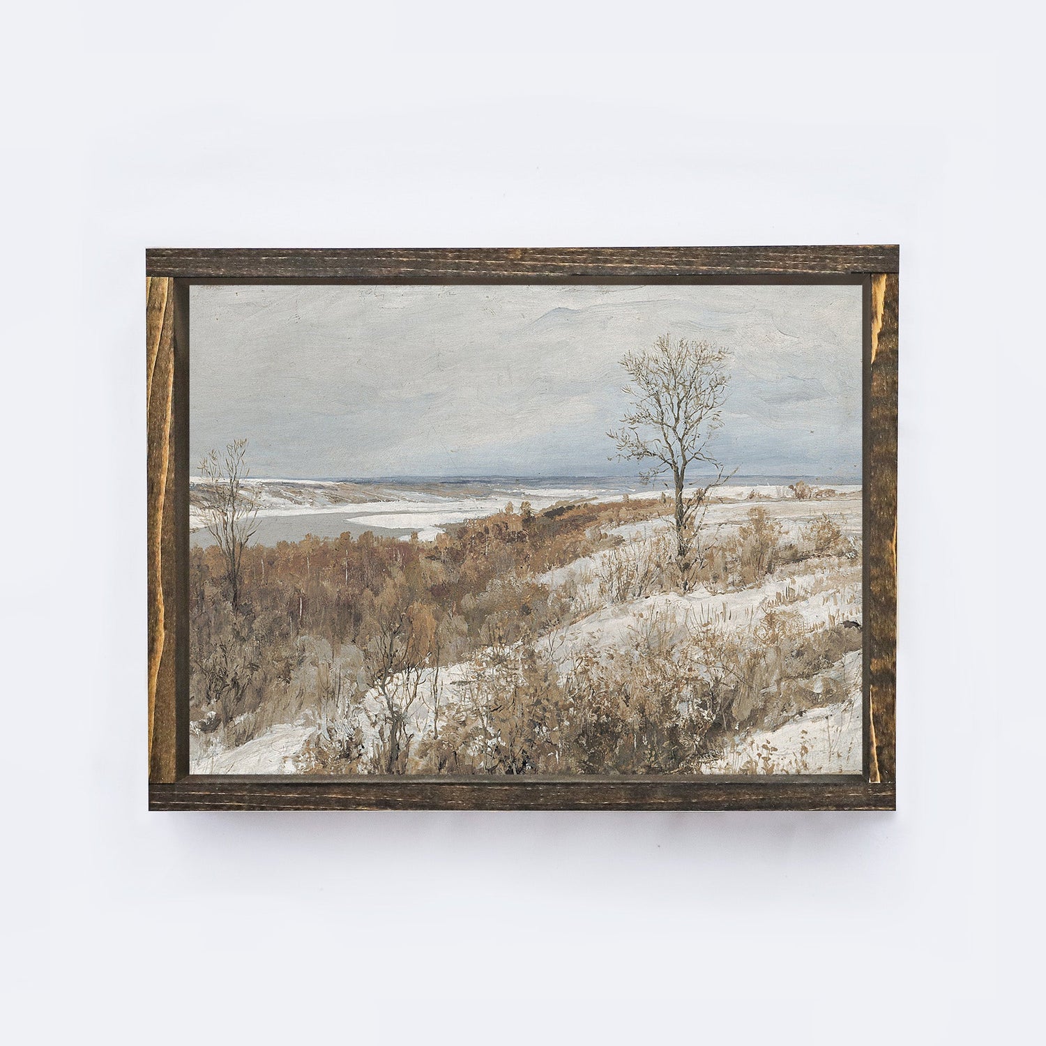 Vintage Winter Scenery Painting A69-2