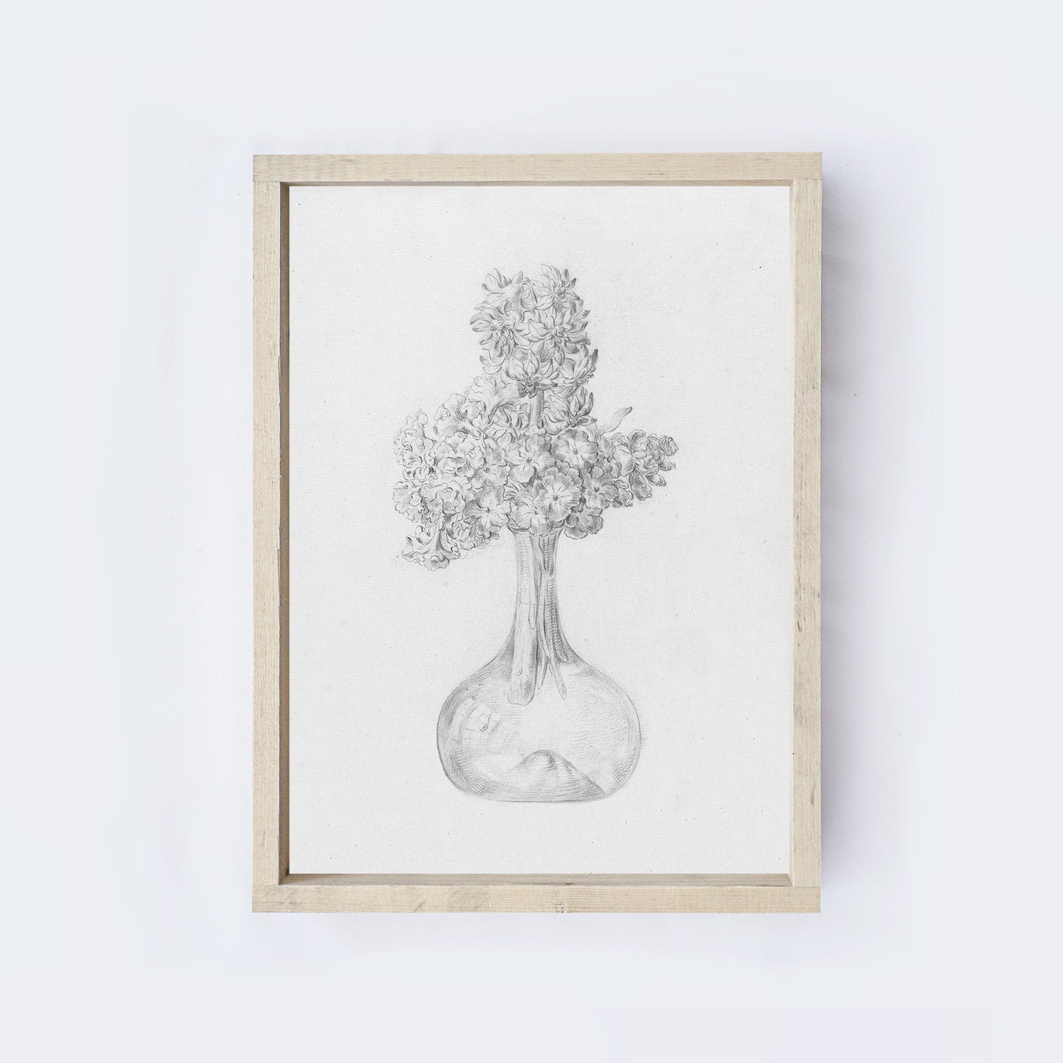 Vintage Flowers In A Vase Sketch A74-0