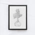 Vintage Flowers In A Vase Sketch A74-2