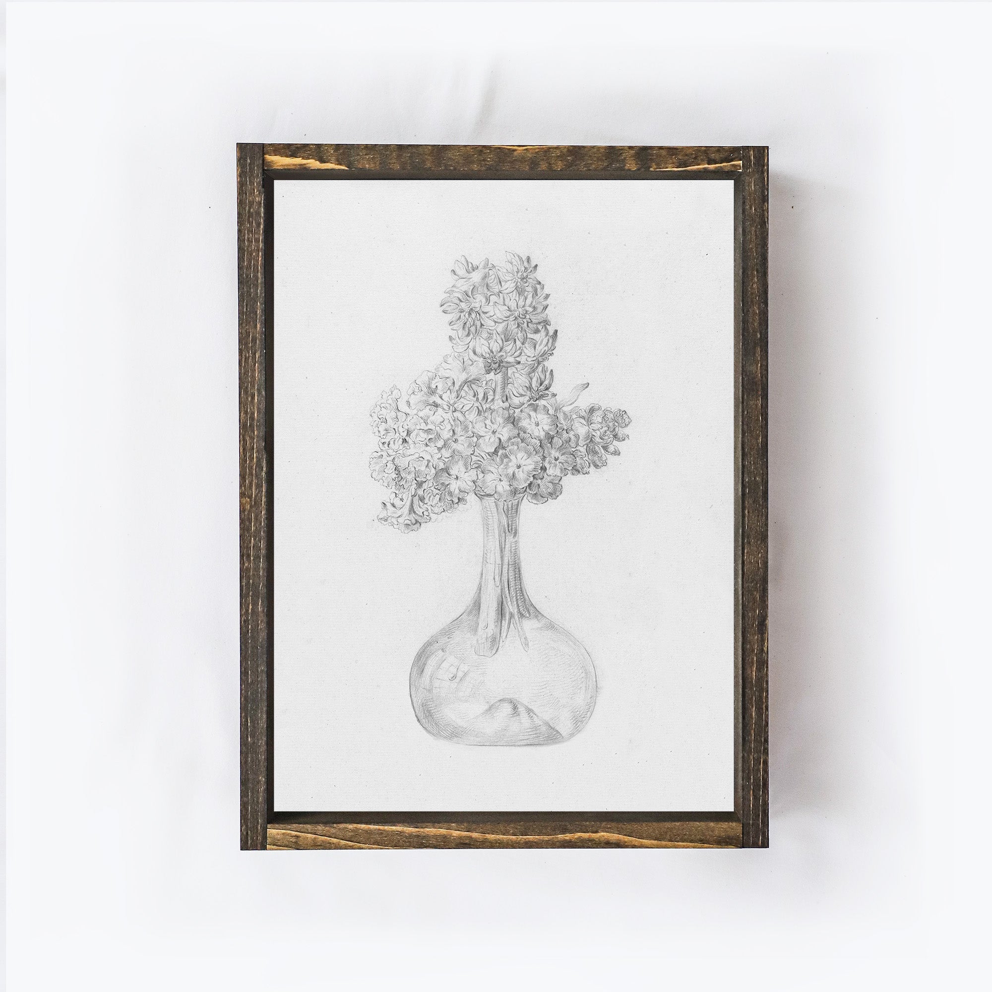 Vintage Flowers In A Vase Sketch A74-1