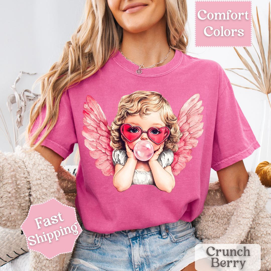 Bubble Gum Cupid T-Shirt, Valentine&