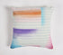 Splashy Watercolor  Cotton Cushion Cover with Line Embroidery-0