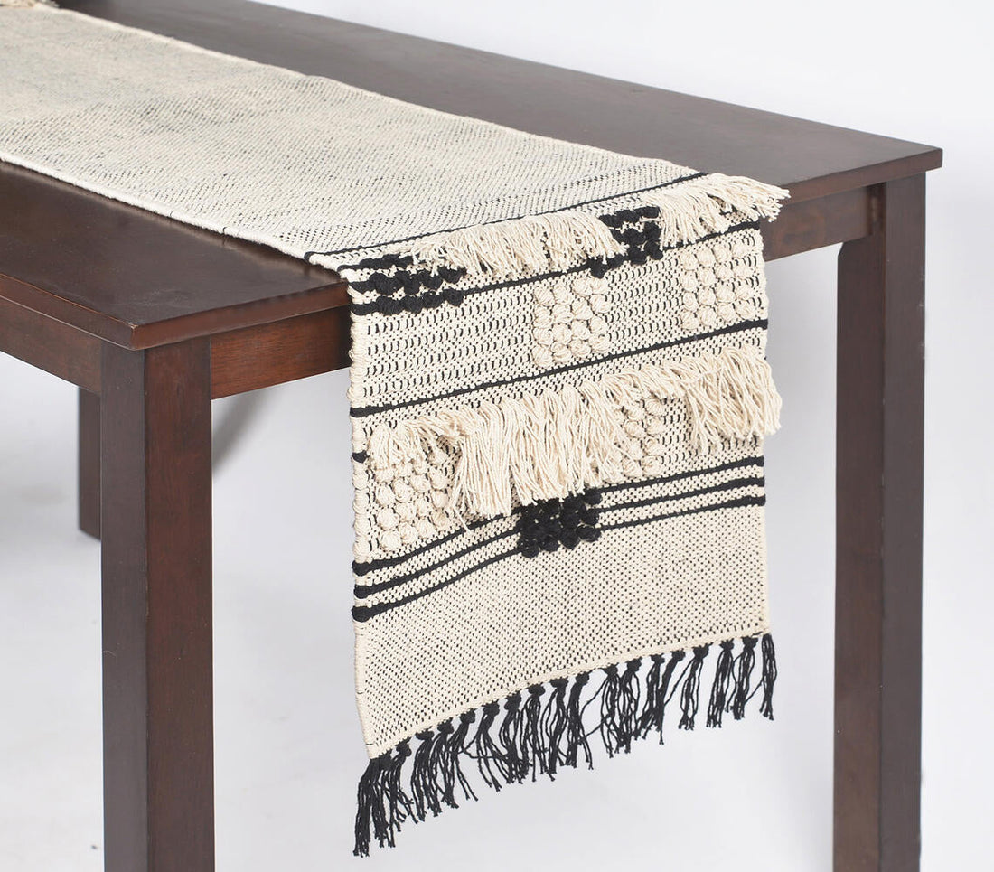 Bohemian Tufted Handwoven Table Runner-1