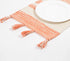 Handwoven Cotton Orange Colorblock Placemats (Set of 4)-0
