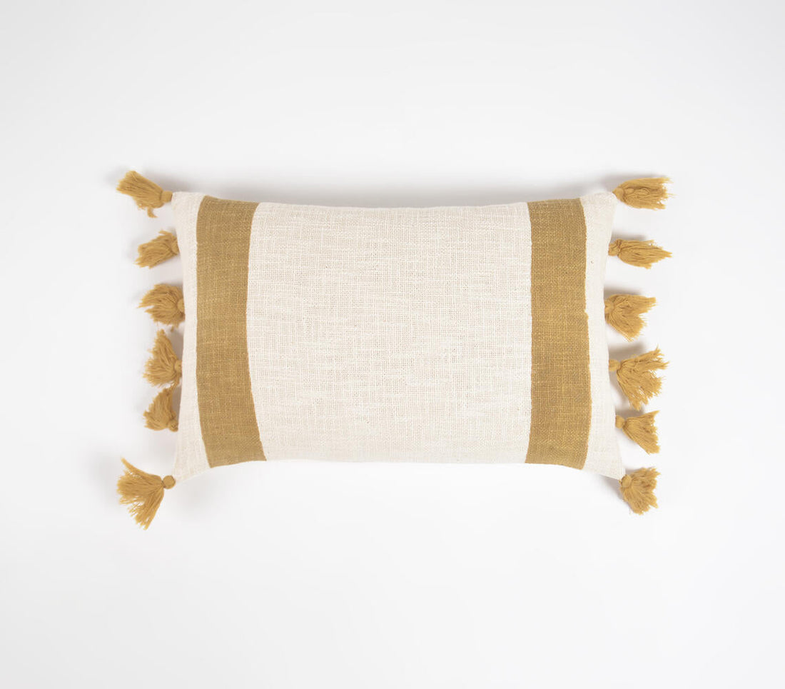 Bohemian Pillow Cover with Tassels-0