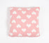 Knitted Cotton Hearts Pink Cushion Cover-0