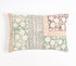 Block Printed Cotton Geometric Botanical Lumbar Cushion Cover-0