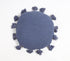 Tasseled Round Blue Cushion Cover-0