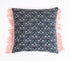 Fringed Floral Night Velvet Cushion Cover-0