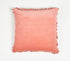 Solid Pink Cotton Cushion Cover-0