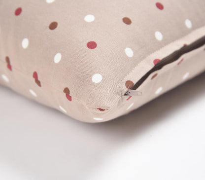 Printed Dots Cotton Cushion Cover-1