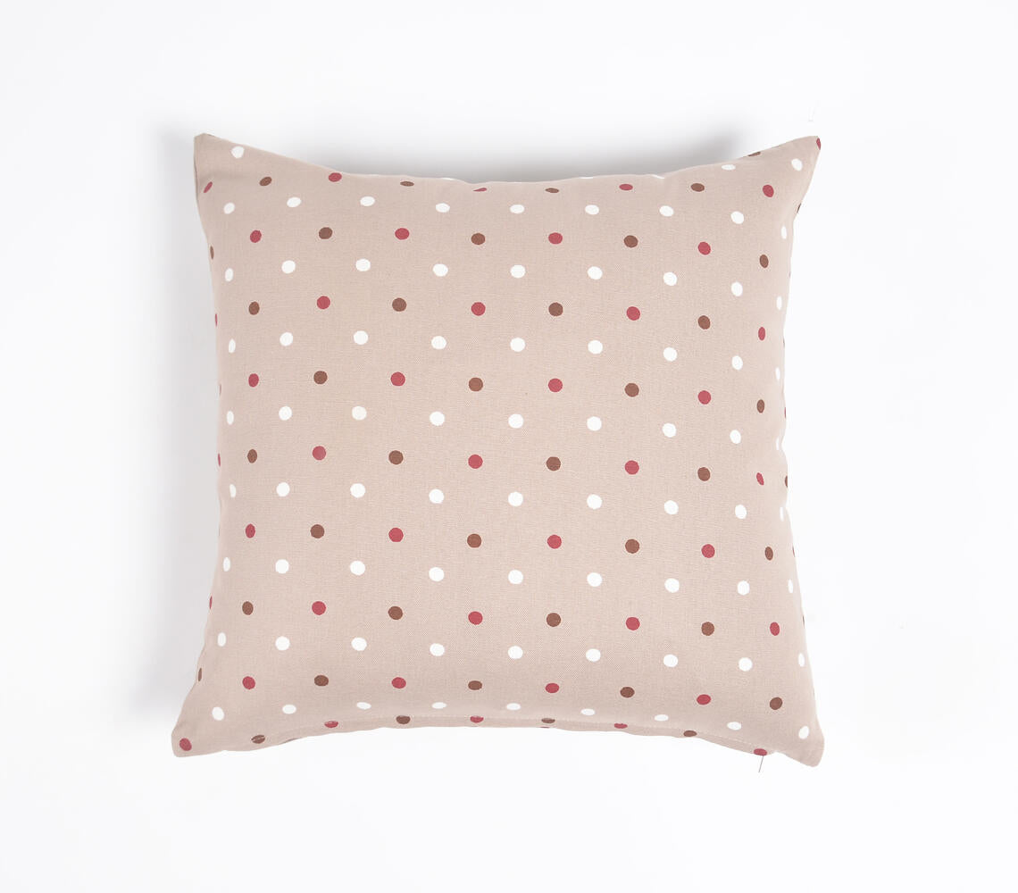 Printed Dots Cotton Cushion Cover-2