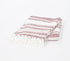 Handwoven Cotton Geometric-Striped Throw with Tassels-0