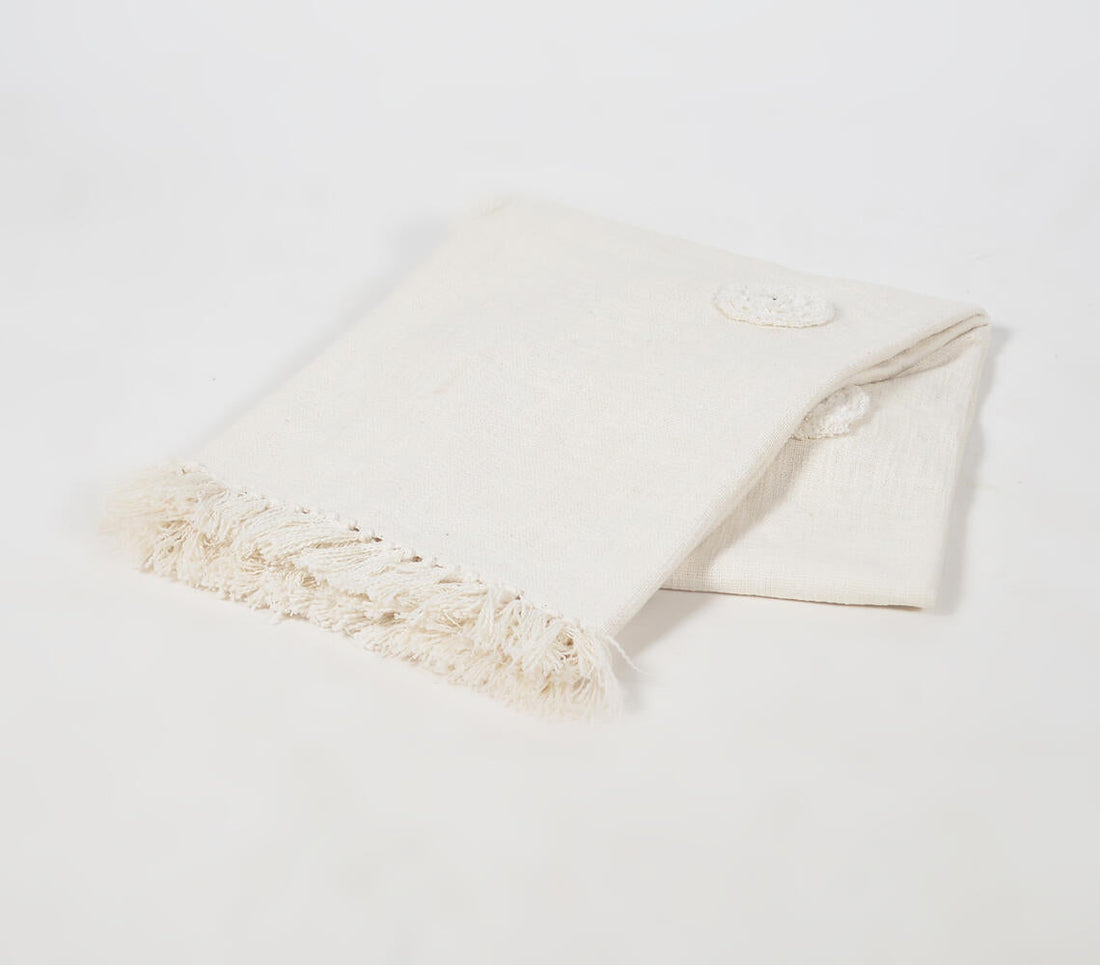 Minimal Textured Handwoven Throw-0