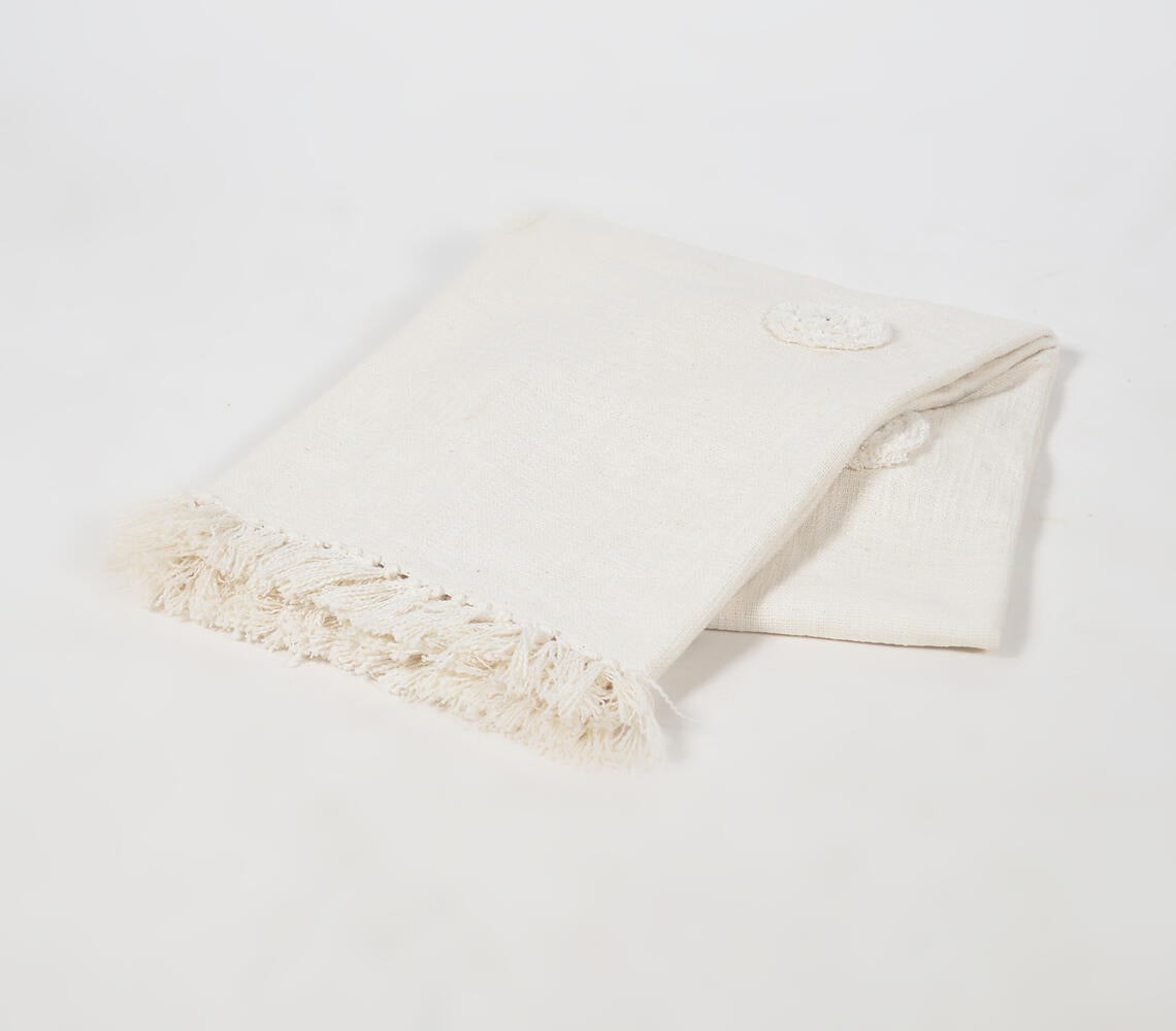 Minimal Textured Handwoven Throw-0