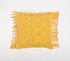 Macrame Cotton Mustard Cushion Cover with Fringes-0