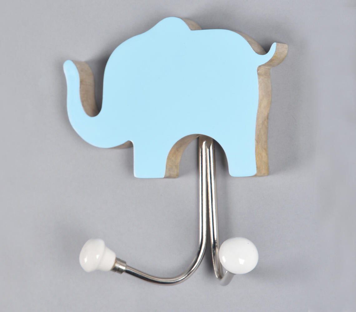 Minimal Wooden Elephant Wall Hook-1