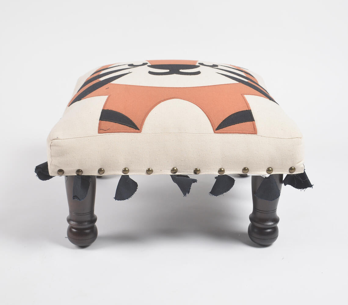 Statement Tiger Upholstered Bench-1