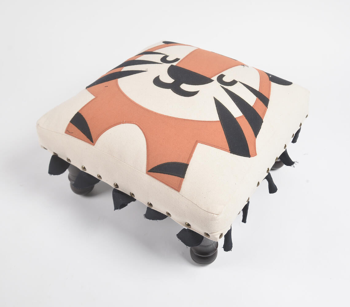 Statement Tiger Upholstered Bench-2