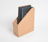 Minimal Geometric Cork Magazine Rack-0