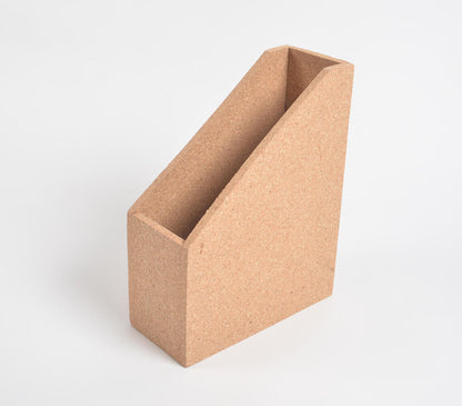 Minimal Geometric Cork Magazine Rack-1