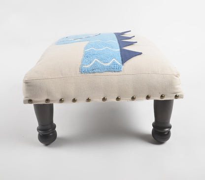 Baby Dino Embroidery Upholstered Stool-2