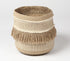 Handwoven Sandy Tasseled Storage Basket-0