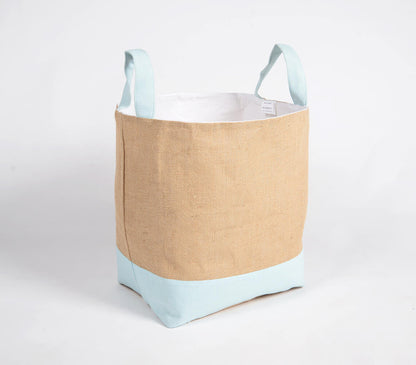 Sky Bordered Jute Storage bag-1