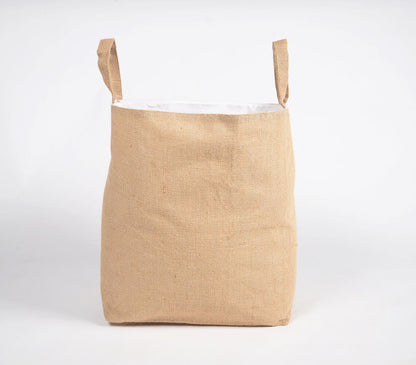 Minimal Jute &amp; Fabric Storage bag-0