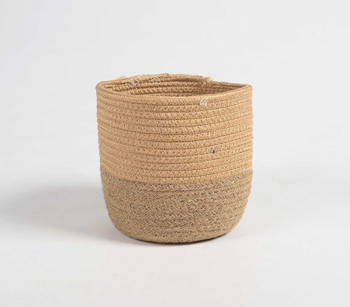 Handloom Jute Baskets (Set of 3)-3