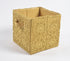 Crochet Mustard Cotton Foldable Storage Hamper-0