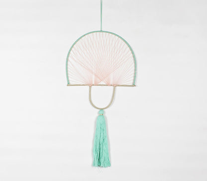 Mint Green Tasseled Wall Decor-0