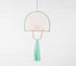 Mint Green Tasseled Wall Decor-0