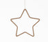 Golden Lurex-Wrapped Star Wall Hanging-0