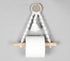 Cotton Macrame & Wood Hanging Roll Holder Q1-0