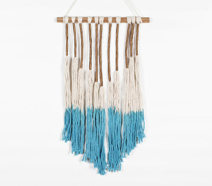 Lurex-Wrapped Ombre Wall Hanging-0