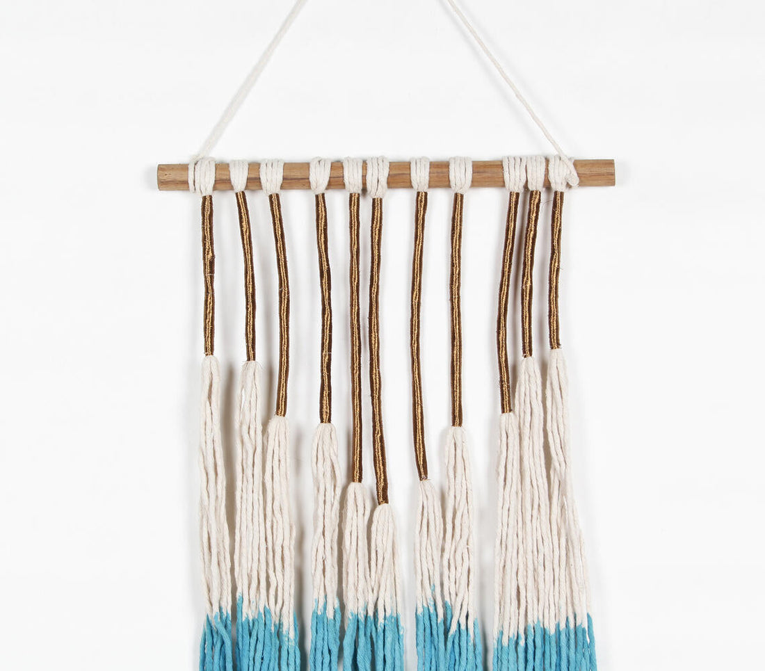 Lurex-Wrapped Ombre Wall Hanging-1