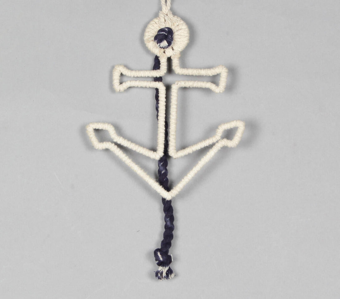 Cotton-Wrapped Anchor Wall Decor-1