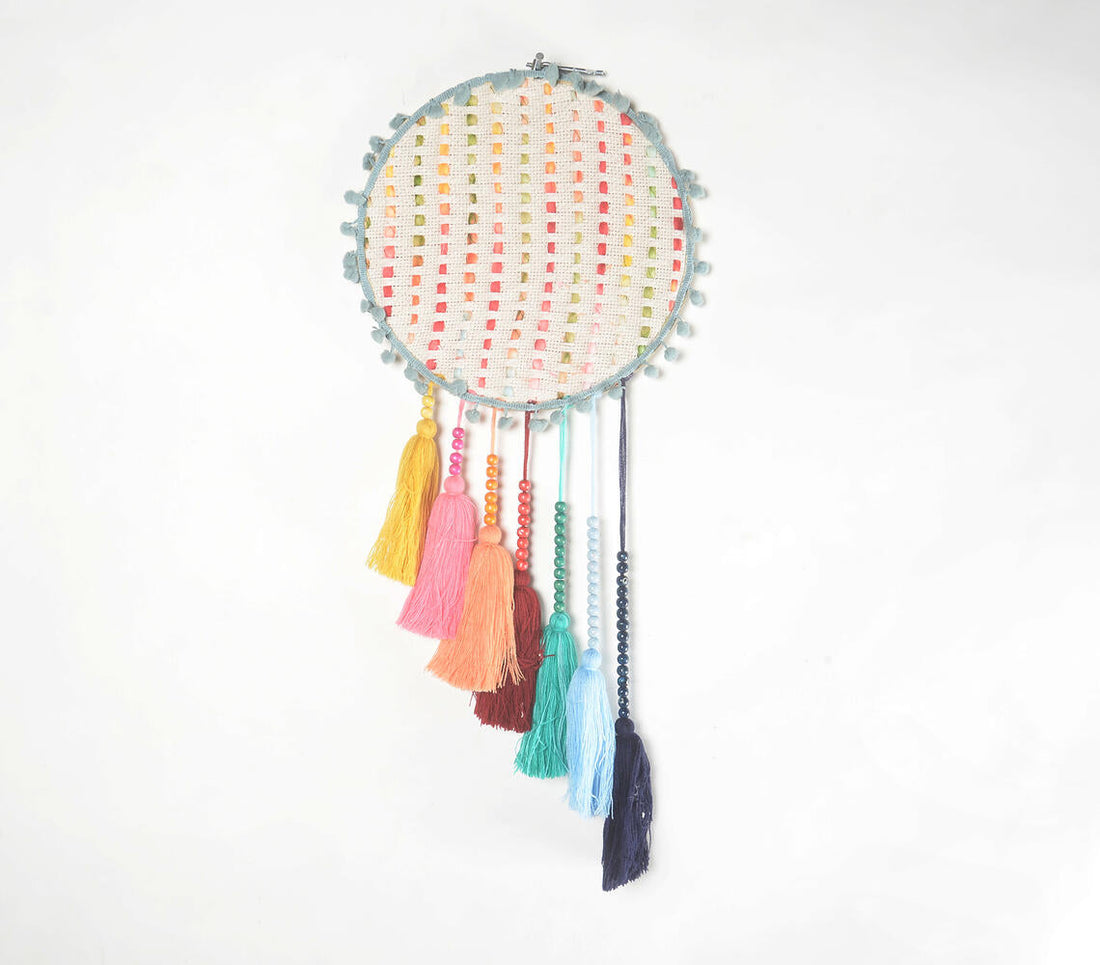 Bohemian Multicolor Tasseled Dreamcatcher-0